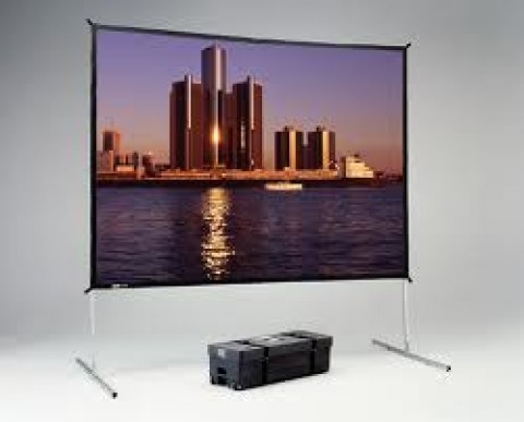 Da-Lite Fast Fold Deluxe 100 inch Projector Screen *USED*